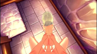 (Trap) Elfská služebná vám pomůže umýt obličej.